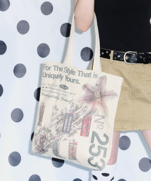 DTYYPE（ドタイプ）の「グラフィックトートバッグ（トートバッグ・レディース・ナチュラル・FREE）」の4枚目の写真