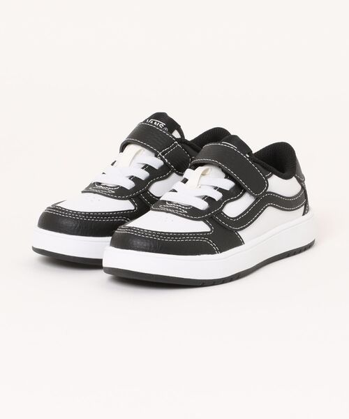 VANS(バンズ)の「VANS ヴァンズ 17-22(H)BRAVO ブラボー V2740K BLACK/WHITE(スニーカー・キッズ・ホワイト・22.0cm/21/20/19/18/17)」の1枚目の写真