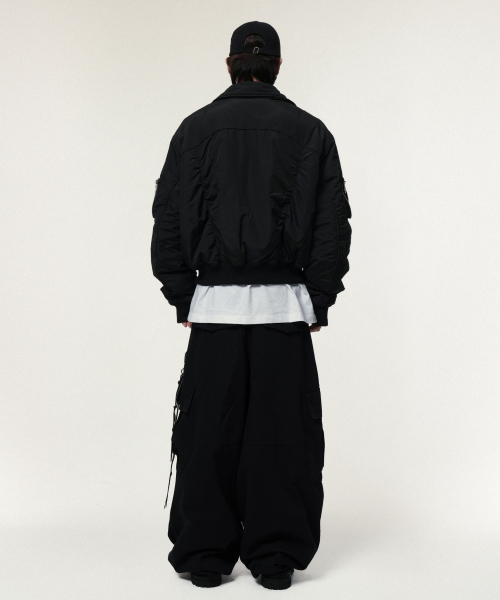 IDWS(アイドンワナセル)の「Solid High Neck Ma-1 Black(ブルゾン・レディース・その他・0)」の6枚目の写真