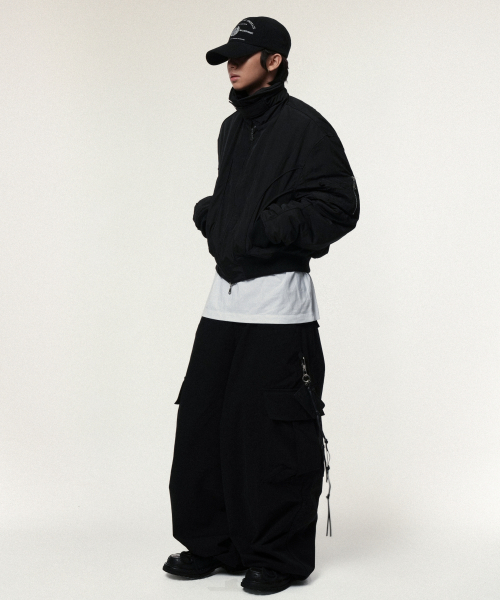 IDWS(アイドンワナセル)の「Solid High Neck Ma-1 Black(ブルゾン・レディース・その他・0)」の8枚目の写真