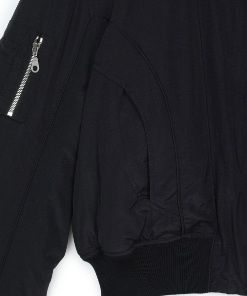 IDWS(アイドンワナセル)の「Solid High Neck Ma-1 Black(ブルゾン・レディース・その他・0)」の14枚目の写真