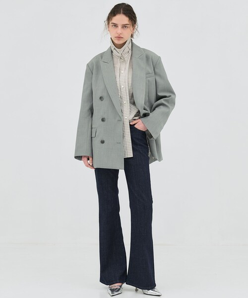 PUBLIC TOKYO（パブリックトウキョウ）の「【2026春新作】PUBLICDENIM SLIM BELL（デニムパンツ・レディース・ダークインディゴブルー・3/2/1）」の14枚目の写真