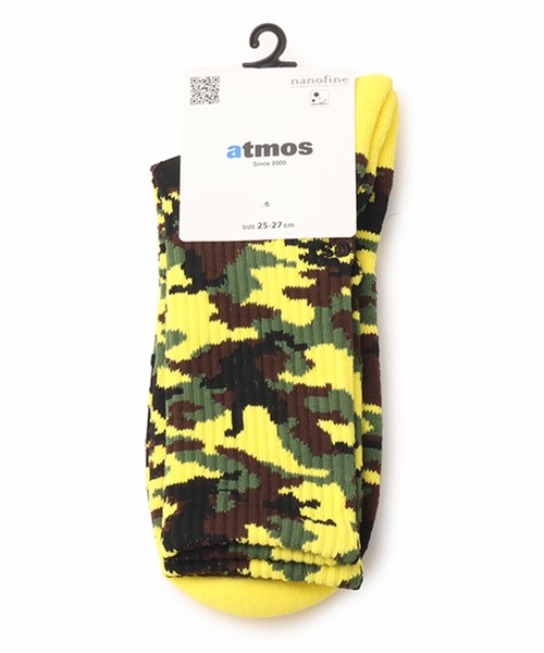 atmos（アトモス）の「atmos Jacquard Camo Socks / アトモス ジャガード カモ ソックス（ソックス/靴下・メンズ・グリーン系カモフラージュ/グレー系カモフラージュ・25-27）」の3枚目の写真