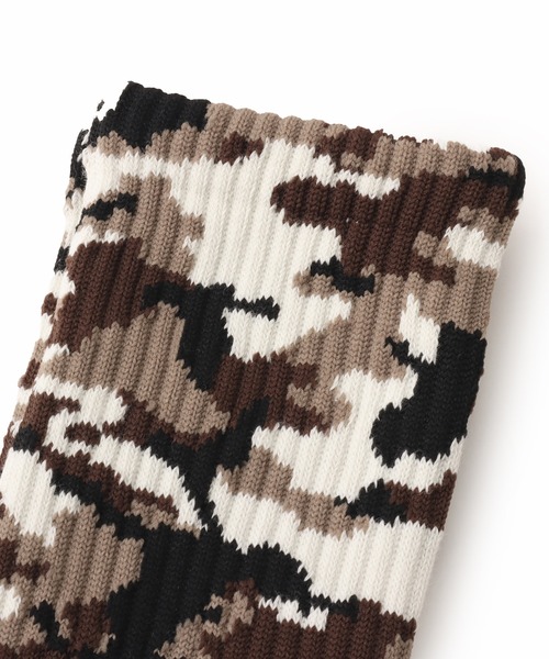 atmos（アトモス）の「atmos Jacquard Camo Socks / アトモス ジャガード カモ ソックス（ソックス/靴下・メンズ・グリーン系カモフラージュ/グレー系カモフラージュ・25-27）」の11枚目の写真