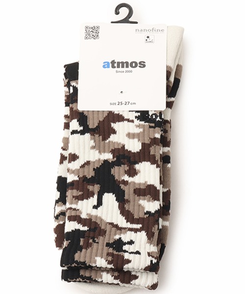 atmos（アトモス）の「atmos Jacquard Camo Socks / アトモス ジャガード カモ ソックス（ソックス/靴下・メンズ・グリーン系カモフラージュ/グレー系カモフラージュ・25-27）」の9枚目の写真