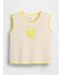 GAP | クロシェ ハート ニットタンクトップ (幼児・ベビー)(ベスト)