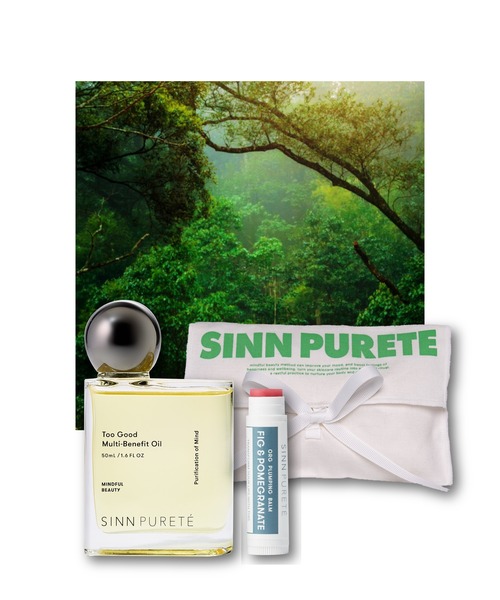 SINN PURETE(シンピュルテ)の「【ZOZO限定】Hair Oil & Lip Set (オリジナルポーチ付)(ヘアオイル/ヘアミルク・レディース・心の浄化・FREE)」の1枚目の写真