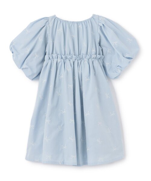 Lycee mine(リセマイン)の「リボン刺しゅうふんわりワンピース【子供服】【キッズ】【女の子】(ワンピース・キッズ・ピンク/ブラック/サックスブルー/オフホワイト・120cm/130cm/140cm/150cm/100cm/110cm)」の9枚目の写真