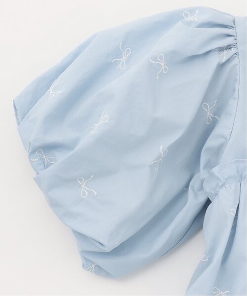 Lycee mine(リセマイン)の「リボン刺しゅうふんわりワンピース【子供服】【キッズ】【女の子】(ワンピース・キッズ・ピンク/ブラック/サックスブルー/オフホワイト・120cm/130cm/140cm/150cm/100cm/110cm)」の11枚目の写真