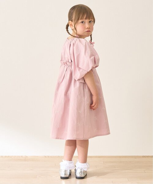 Lycee mine(リセマイン)の「リボン刺しゅうふんわりワンピース【子供服】【キッズ】【女の子】(ワンピース・キッズ・ピンク/ブラック/サックスブルー/オフホワイト・120cm/130cm/140cm/150cm/100cm/110cm)」の21枚目の写真