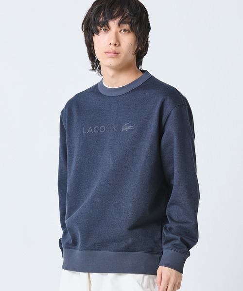 LACOSTE（ラコステ）の「メランジカラー ヘザー クルーネックスウェット（スウェット・メンズ・グレー/ブラック・3/2/4/5）」の5枚目の写真