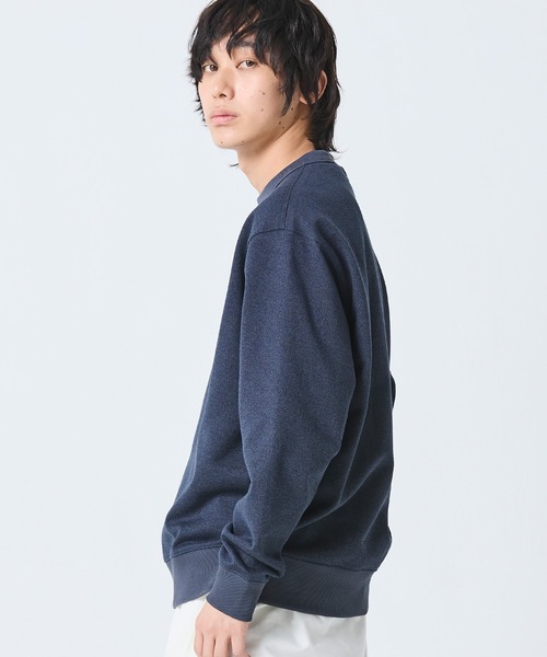 LACOSTE（ラコステ）の「メランジカラー ヘザー クルーネックスウェット（スウェット・メンズ・グレー/ブラック・3/2/4/5）」の6枚目の写真