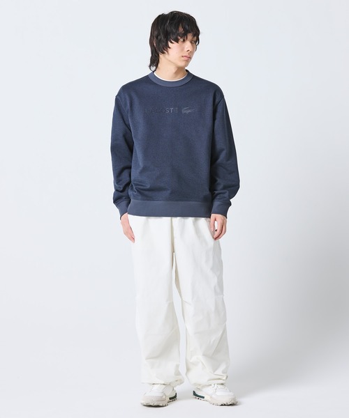 LACOSTE（ラコステ）の「メランジカラー ヘザー クルーネックスウェット（スウェット・メンズ・グレー/ブラック・3/2/4/5）」の9枚目の写真