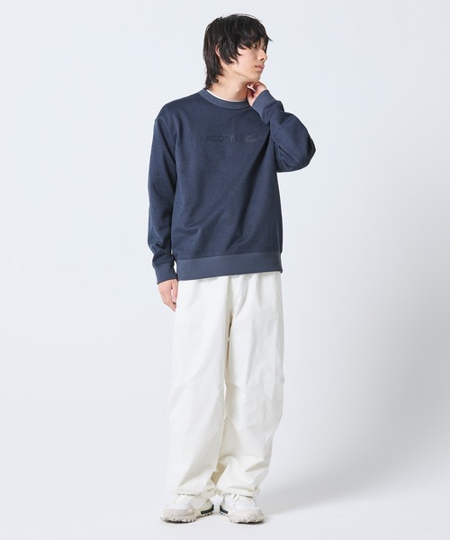 LACOSTE（ラコステ）の「メランジカラー ヘザー クルーネックスウェット（スウェット・メンズ・グレー/ブラック・3/2/4/5）」の11枚目の写真