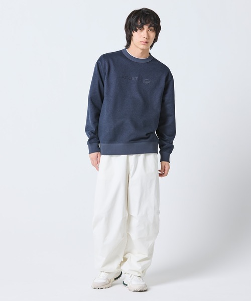 LACOSTE（ラコステ）の「メランジカラー ヘザー クルーネックスウェット（スウェット・メンズ・グレー/ブラック・3/2/4/5）」の12枚目の写真
