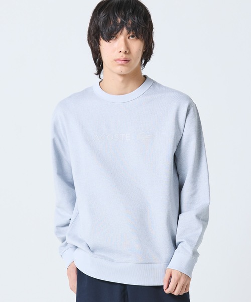 LACOSTE（ラコステ）の「メランジカラー ヘザー クルーネックスウェット（スウェット・メンズ・グレー/ブラック・3/2/4/5）」の19枚目の写真