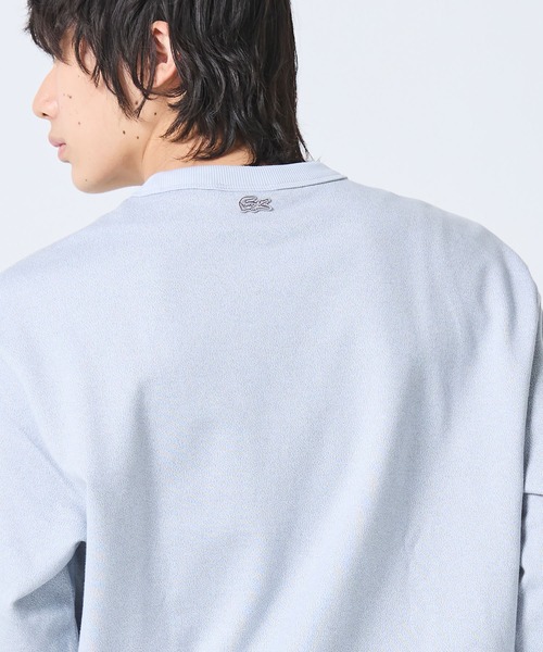 LACOSTE（ラコステ）の「メランジカラー ヘザー クルーネックスウェット（スウェット・メンズ・グレー/ブラック・3/2/4/5）」の21枚目の写真