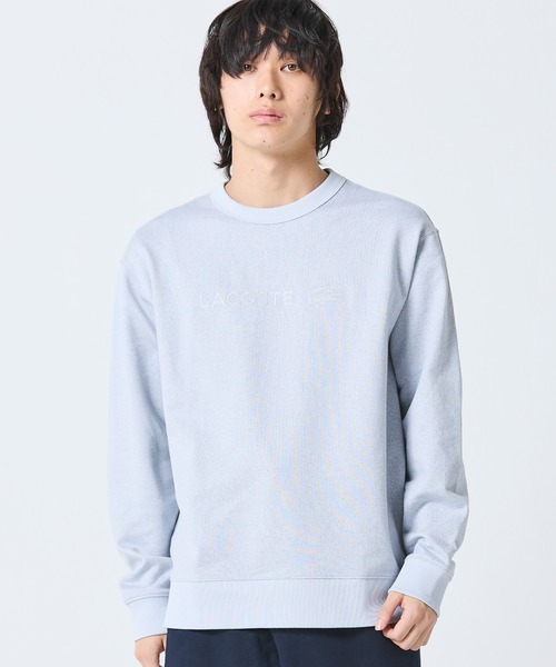 LACOSTE（ラコステ）の「メランジカラー ヘザー クルーネックスウェット（スウェット・メンズ・グレー/ブラック・3/2/4/5）」の16枚目の写真