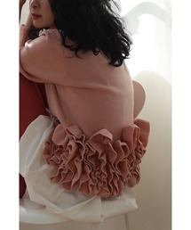 cawaii | 淡いピンクのバレエチュチュフリルニットカーディガン(カーディガン/ボレロ)