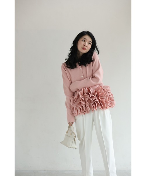 cawaii(カワイイ)の「淡いピンクのバレエチュチュフリルニットカーディガン(カーディガン/ボレロ・レディース・ピンク・FREE)」の18枚目の写真