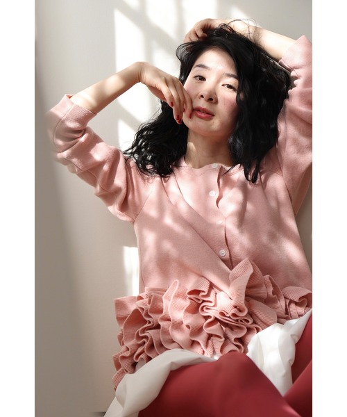 cawaii(カワイイ)の「淡いピンクのバレエチュチュフリルニットカーディガン(カーディガン/ボレロ・レディース・ピンク・FREE)」の17枚目の写真