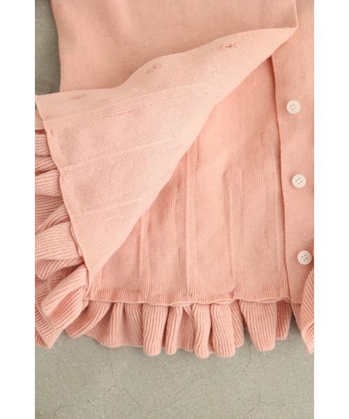cawaii(カワイイ)の「淡いピンクのバレエチュチュフリルニットカーディガン(カーディガン/ボレロ・レディース・ピンク・FREE)」の9枚目の写真