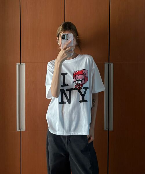 BERNI(ベルニ)の「アイラブニューヨーク 半袖Tシャツ (ホワイト)(Tシャツ/カットソー・レディース・その他・MEDIUM/LARGE/X-LARGE/2XL/SMALL)」の11枚目の写真