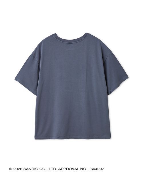 sanrio house(サンリオハウス)の「【gelato pique】【LADIES】ワンポイントTシャツ(ルームウェア/パジャマ・レディース・オフホワイト/ライトブルー/ネイビー/ピンク・F)」の10枚目の写真