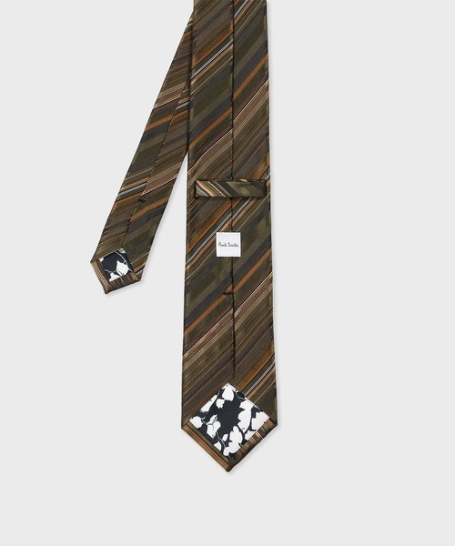 Paul Smith（ポールスミス）の「クラシック レジメンタル タイ【160013 552MJ】（ネクタイ・メンズ・カーキ/ダークインディゴブルー/ブルーグリーン・FREE）」の4枚目の写真