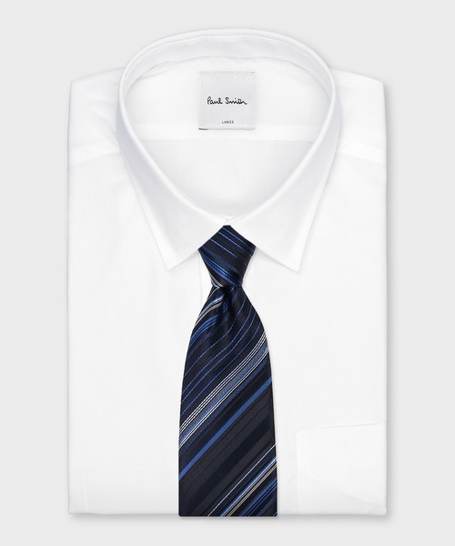 Paul Smith（ポールスミス）の「クラシック レジメンタル タイ【160013 552MJ】（ネクタイ・メンズ・カーキ/ダークインディゴブルー/ブルーグリーン・FREE）」の7枚目の写真