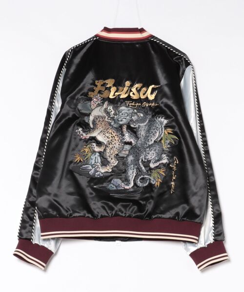 STYLISE（スタイライズ）の「【EVISU】DUO LEOPARD EMB. SOUVENIOR JACKET / ブラック [2ESHTM6JK1016RXSN]（ライダースジャケット・メンズ・ブラック・L）」の5枚目の写真