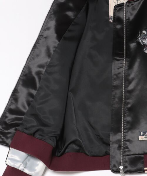 STYLISE（スタイライズ）の「【EVISU】DUO LEOPARD EMB. SOUVENIOR JACKET / ブラック [2ESHTM6JK1016RXSN]（ライダースジャケット・メンズ・ブラック・L）」の6枚目の写真