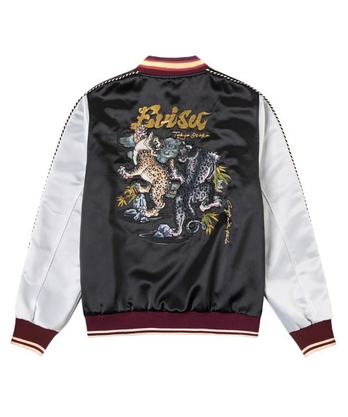STYLISE（スタイライズ）の「【EVISU】DUO LEOPARD EMB. SOUVENIOR JACKET / ブラック [2ESHTM6JK1016RXSN]（ライダースジャケット・メンズ・ブラック・L）」の9枚目の写真