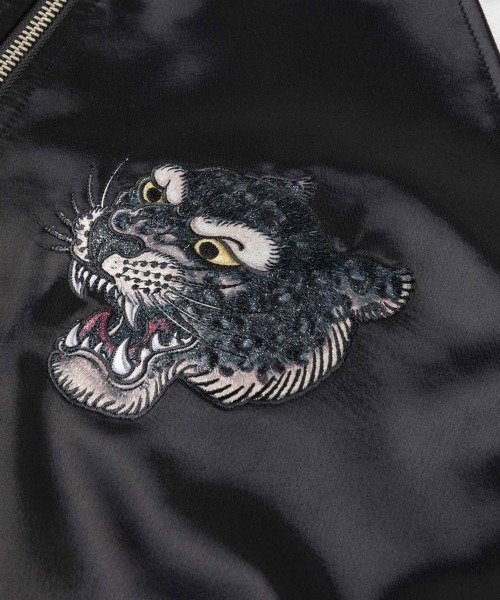 STYLISE（スタイライズ）の「【EVISU】DUO LEOPARD EMB. SOUVENIOR JACKET / ブラック [2ESHTM6JK1016RXSN]（ライダースジャケット・メンズ・ブラック・L）」の11枚目の写真