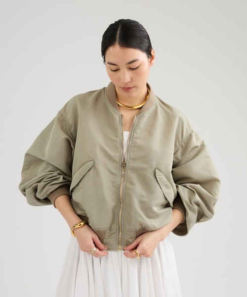 Chaos（カオス）の「Chaos(カオス)/ ◇REMI RELIEF◇別注MA-1ブルゾン（MA-1・レディース・カーキ/ホワイト・FREE）」の14枚目の写真