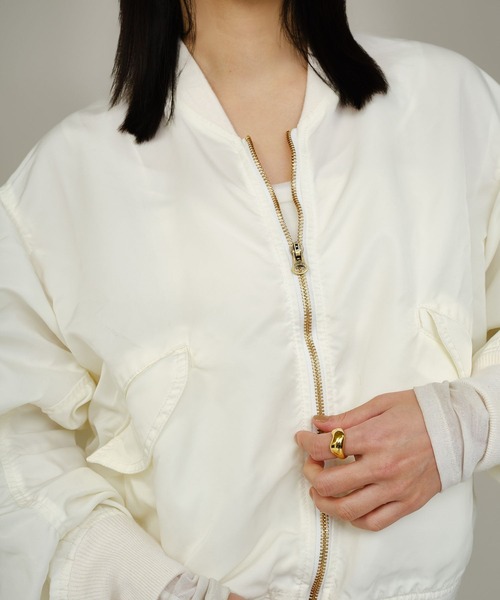 Chaos（カオス）の「Chaos(カオス)/ ◇REMI RELIEF◇別注MA-1ブルゾン（MA-1・レディース・カーキ/ホワイト・FREE）」の13枚目の写真