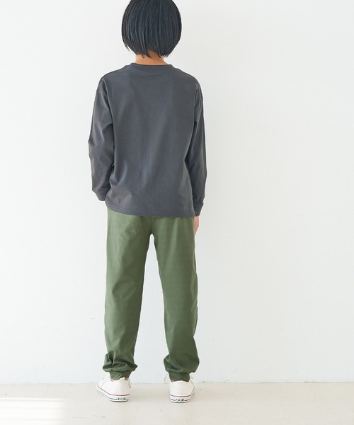 coca(coca)(コカ)の「【WEB限定セール】キッズ ネームストレッチジョガーパンツ(スウェットパンツ・キッズ・ブラック/カーキ・120/130/140/150)」の11枚目の写真