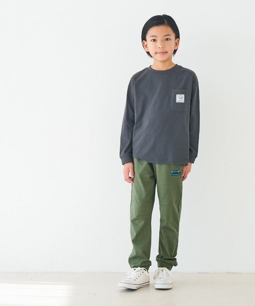 coca(coca)(コカ)の「【WEB限定セール】キッズ ネームストレッチジョガーパンツ(スウェットパンツ・キッズ・ブラック/カーキ・120/130/140/150)」の12枚目の写真