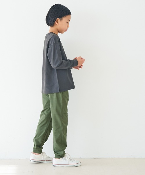 coca(coca)(コカ)の「【WEB限定セール】キッズ ネームストレッチジョガーパンツ(スウェットパンツ・キッズ・ブラック/カーキ・120/130/140/150)」の13枚目の写真