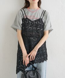 リーフレースキャミ