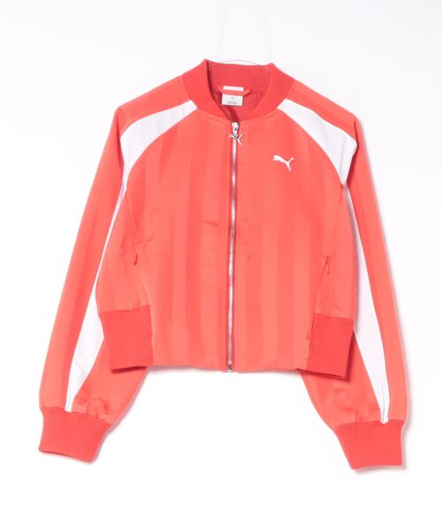 PUMA(プーマ)の「PUMA/プーマ ショート丈 トラックジャケット FUTURE.PUMA.ARCHIVE JKT 636853(その他アウター・レディース・レッド/ブラック・M)」の22枚目の写真