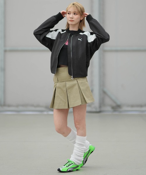 PUMA(プーマ)の「PUMA/プーマ ショート丈 トラックジャケット FUTURE.PUMA.ARCHIVE JKT 636853(その他アウター・レディース・レッド/ブラック・M)」の7枚目の写真