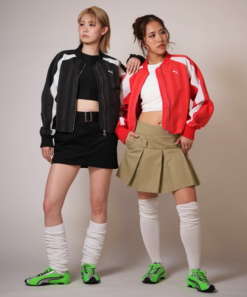 PUMA(プーマ)の「PUMA/プーマ ショート丈 トラックジャケット FUTURE.PUMA.ARCHIVE JKT 636853(その他アウター・レディース・レッド/ブラック・M)」の20枚目の写真