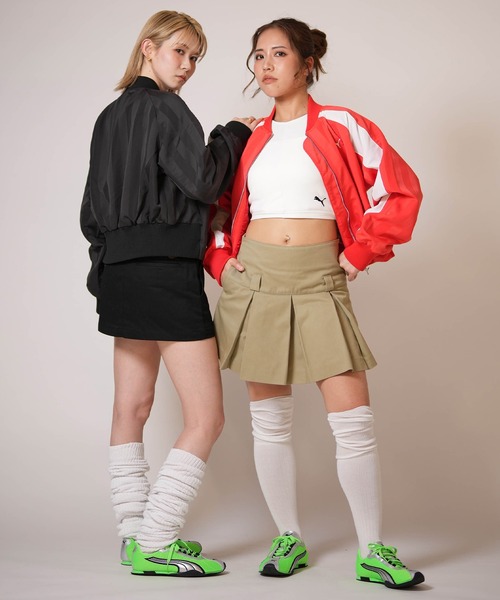 PUMA(プーマ)の「PUMA/プーマ ショート丈 トラックジャケット FUTURE.PUMA.ARCHIVE JKT 636853(その他アウター・レディース・レッド/ブラック・M)」の21枚目の写真