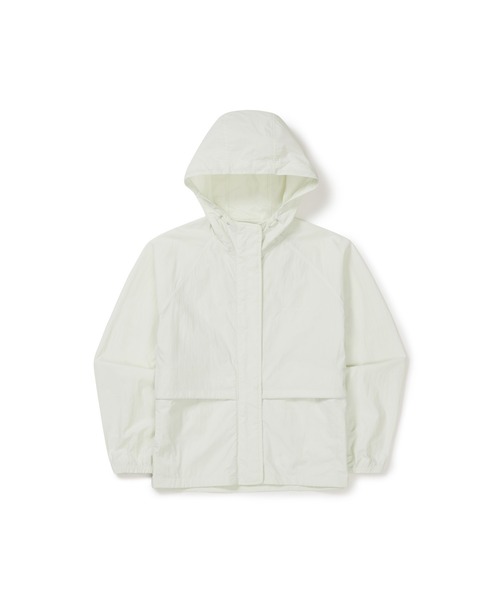 Snow Peak（スノーピーク）の「Snow Peak / Light Taslan Women's Windbreaker ライトタスランレディースウィンドブレーカー 海外限定（ナイロンジャケット・レディース・ダークカーキ/ミント・L/M/S）」の2枚目の写真