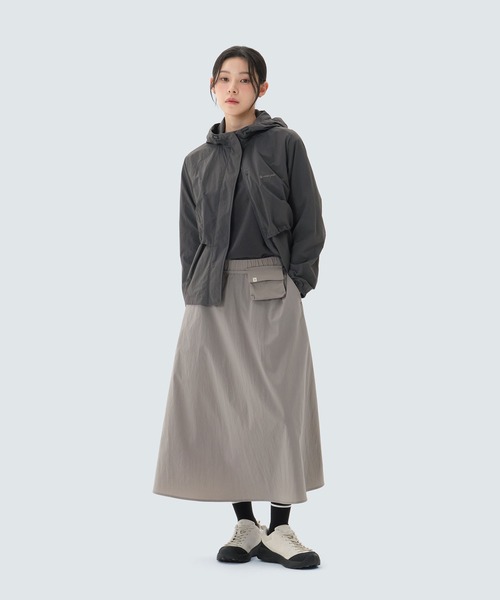 Snow Peak（スノーピーク）の「Snow Peak / Light Taslan Women's Windbreaker ライトタスランレディースウィンドブレーカー 海外限定（ナイロンジャケット・レディース・ダークカーキ/ミント・L/M/S）」の16枚目の写真