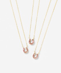 Jewel closet by L&Co.（ジュエルクローゼットバイエルアンドコー）の「K10 馬蹄 カラーストーン ネックレス（ネックレス）」