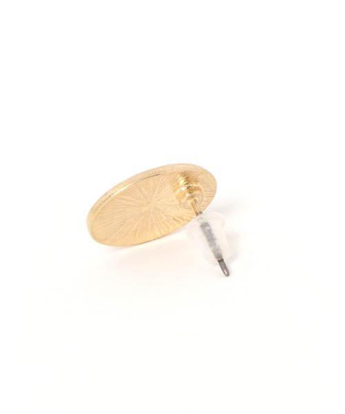 BAYFLOW（ベイフロー）の「コンチョ風ピアス（ピアス（両耳用）・レディース・ライトグレー/イエロー・FREE）」の3枚目の写真