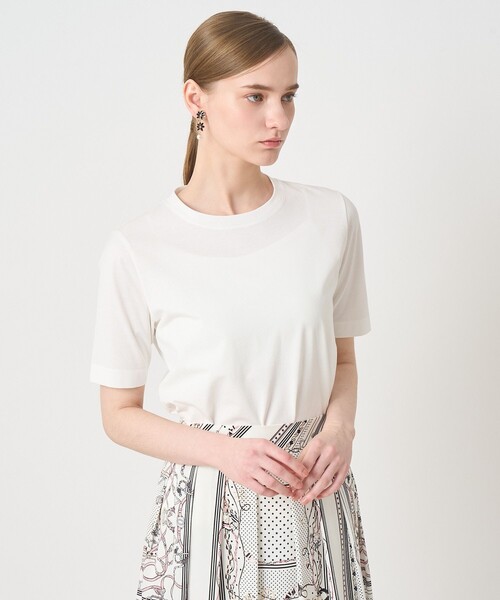 ANAYI(アナイ)の「コットン天竺半袖レギュラー プルオーバー(Tシャツ/カットソー・レディース・ブラック/ピンク/オフホワイト・38/36)」の22枚目の写真