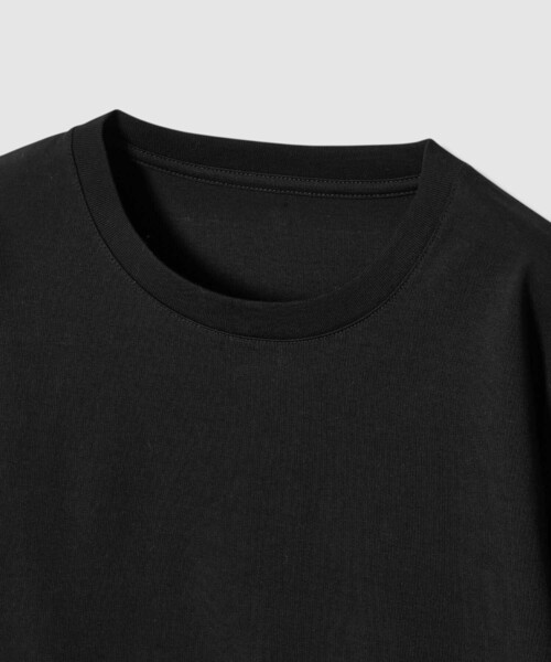 ANAYI（アナイ）の「コットン天竺半袖レギュラー プルオーバー（Tシャツ/カットソー・レディース・ブラック/ピンク/オフホワイト/チャコールグレー・38/36）」の8枚目の写真